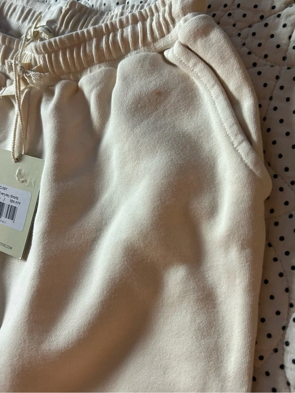 Sunday Collective Kid’s Onion Drawstring Lounge Shorts in Soft Peach
